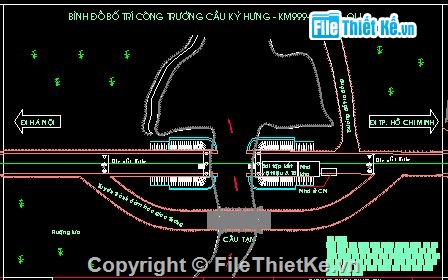 Mặt bằng TBA,Hội trường,Mặt bằng mái,thi công cầu